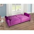 thumbnail image 5 of Pemberly Row 87.8'' Convertible Violet Velvet Sofa Bed Sleeper, 5 of 12