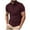 Red, variant on Mens Knit Polo Shirts Short Sleeve Textured Casual lapel Neck Golf T Shirts
