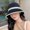 Black, variant on Wide Brim Anti-UV Cotton Linen Big Visors Breathable Fisherman Cap Fisherman's Hat Beach Cap Sun Hat Bucket Hat BEIGE