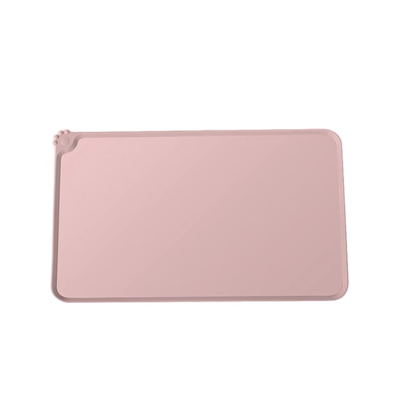 Leodye 1PCS Silicone Food Mat Non Slip Pet Feeding Mat Waterproof s Bowl Placemat for Small Animals -21.65x14.96x0.79in