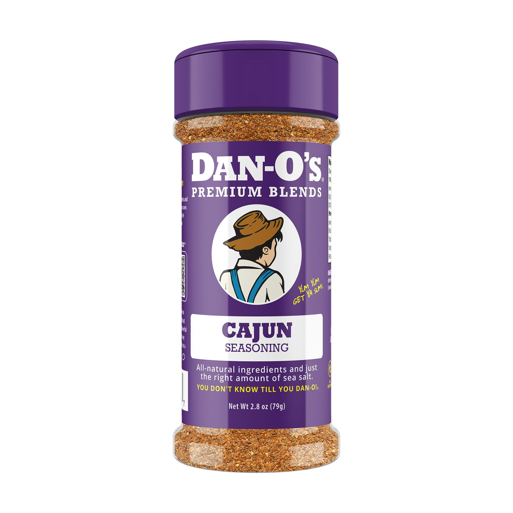 Dan-O's Cajun Seasoning - All-Purpose for Cooking and Grilling - Small 2.8 oz Bottle