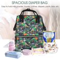thumbnail image 5 of Daiia Dinosaur Plays Soccer Large Capacity Baby Bag Waterproof Stylish Diaper Bag Mummy Backpack Adjustable Straps Diaper BagBaby Essentials Bag, 5 of 6