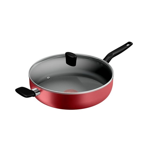 Jumbo Cooker 30 cm T-fal con tapa Roja Supercook Titanium, B5268284
