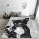 thumbnail image 5 of Fotbe Cool French Bulldog Wine Manta de Franela Acolchonada con Estampado, Súper Suave y Esponjosa, Extra Grande para Sofá, Cama, Uso Todo el Año-40"x30", 5 of 7