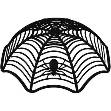 Halloween Party Supplies, Halloween Plastic Trick Treat Bowls, Candy bowl Holder Halloween Spider Web Bowl for Day of The Dead in Black