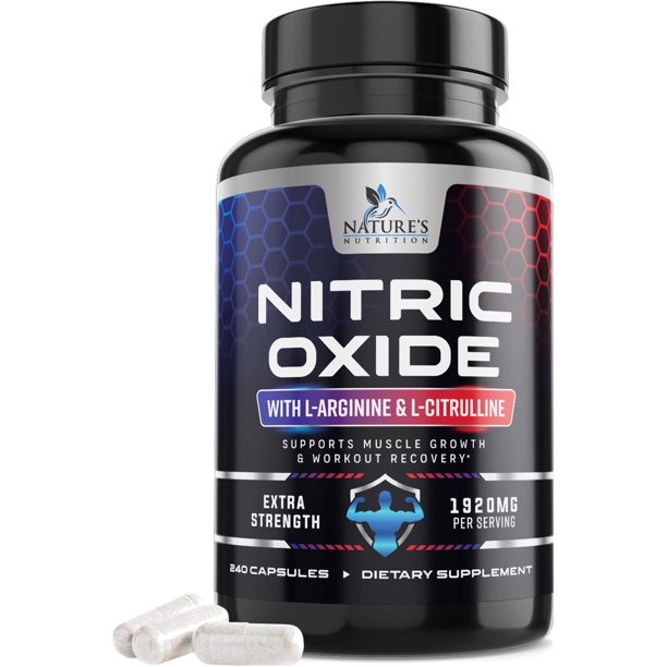 Extra Strength Nitric Oxide Supplement L Arginine 3X Strength