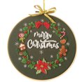 thumbnail image 1 of xinxinxx Christmas Embroidery Stitch Starter Kit DIY Handmade Xmas Pattern DIY Handmade Embroidery Kit Cloth Embroidery Hoop, S336, 1 of 8