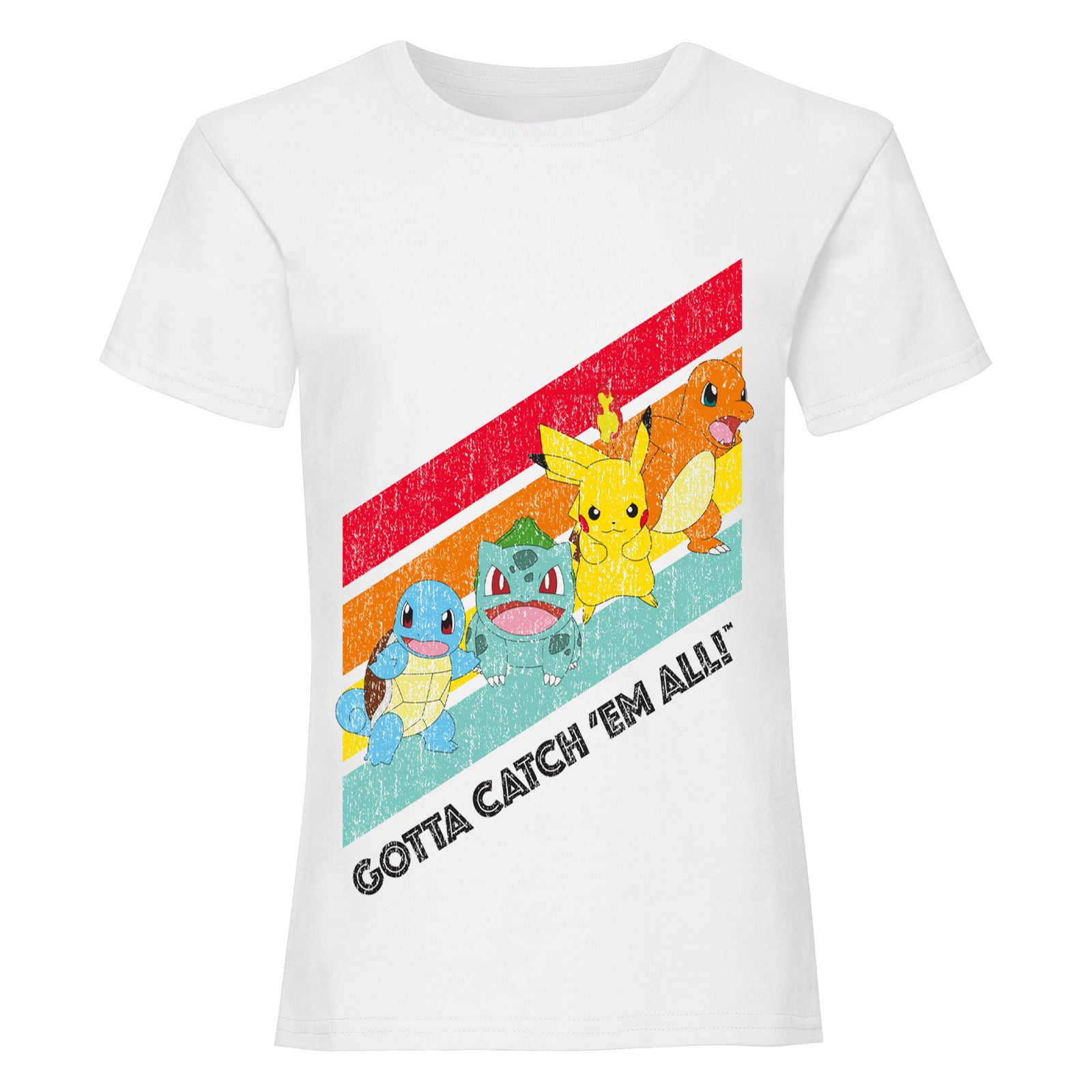 Pokemon Girls Catch Em All Striped T 