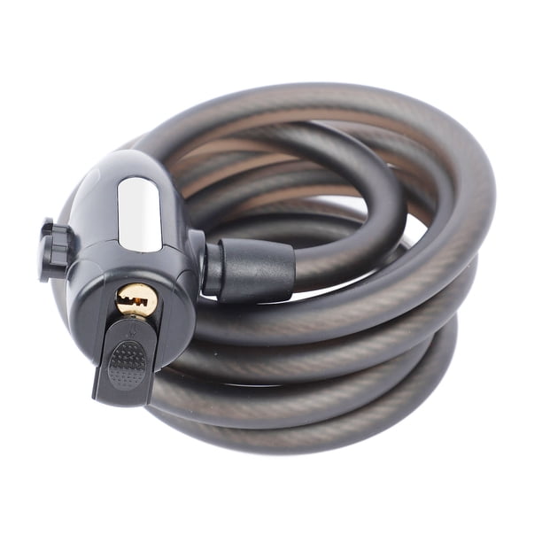 Candado antirrobo para bicicleta, con cable de acero, para seguridad de motocicletas y bicicletas de montaña, con llaves y soporte