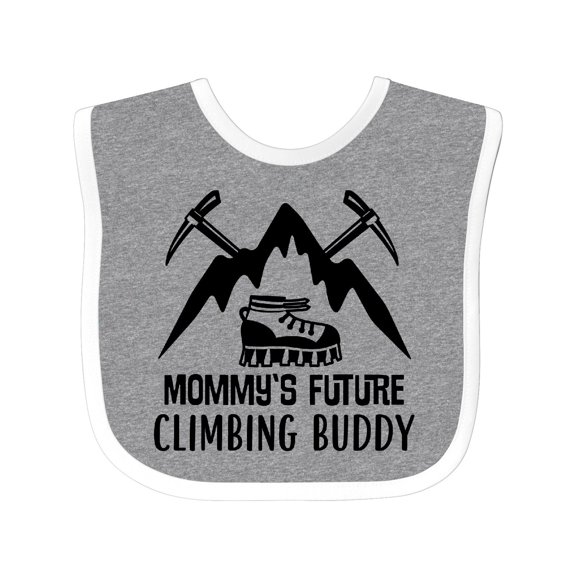 Inktastic Rock Climber Mommy Climbing Buddy Boys or Girls Baby Bib