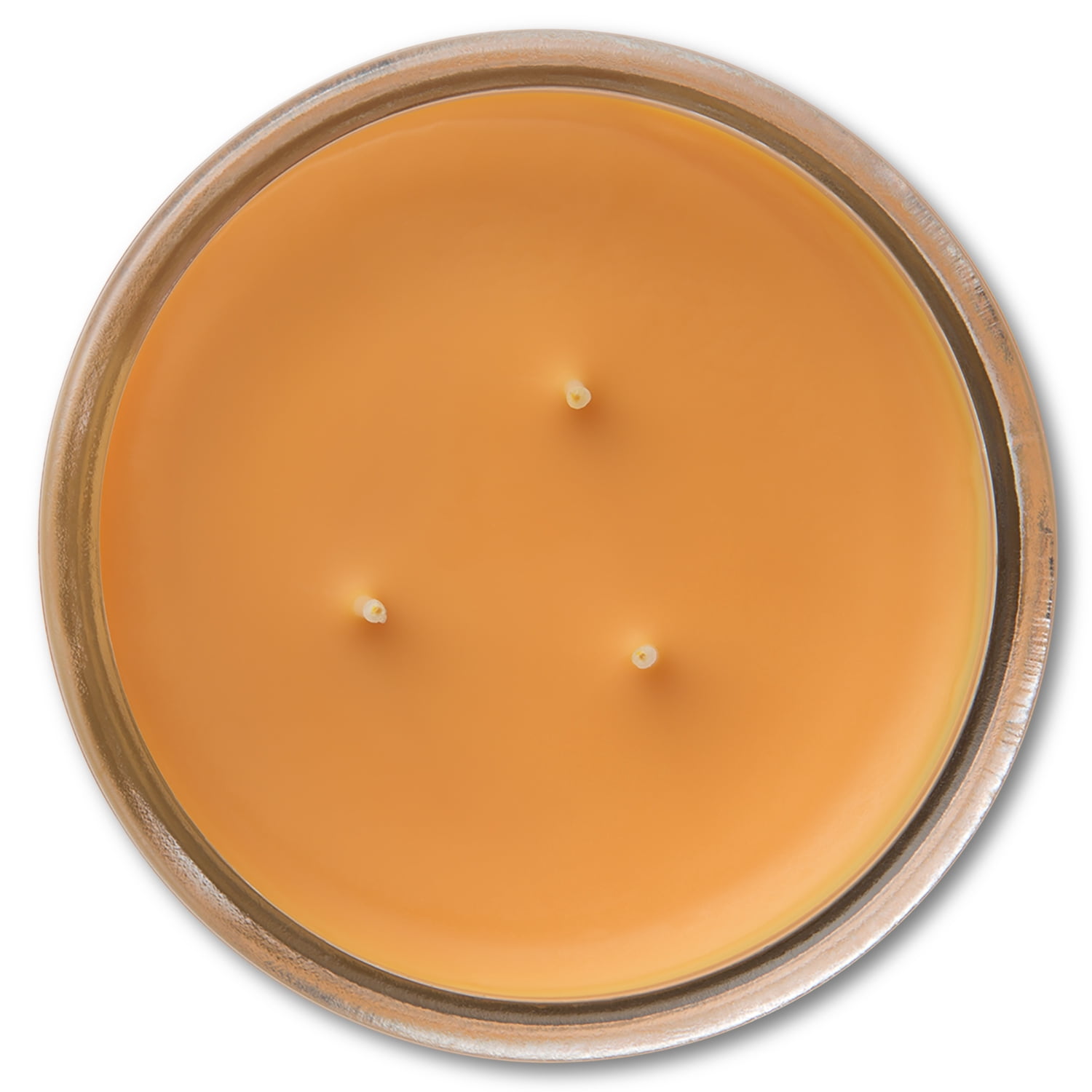 Mainstays Salted Caramel Butterscotch Scented 3-Wick Glass Jar Candle, 11.5 oz.