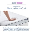 thumbnail image 2 of Cubrecolchón Individual Luuna SuaveMemory Foam Cool, Alarga la Vida de tu Colchón, Suaviza tu Descanso, 2 of 8