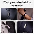 thumbnail image 2 of AI Voice Recorder PLAUD NotePin Voice Recorder 64GB Gray, 2 of 8