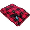 Car Cozy Heated Travel Blanket, Red Plaid