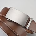thumbnail image 5 of Cinturón de cuero con hebilla automática de aleación de negocios de dos capas de piel de vaca para hombre, opciones de longitud versátiles, buen material, 5 of 5