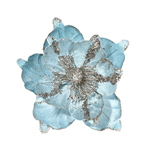 pstuiky Flores de Navidad, Flores Artificiales, Decoraciones Navideñas, Flores Eternas, Adorna tu Árbol de Navidad