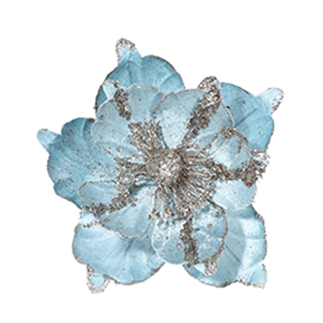 Xihbxyly Flores Artificiales Navideñas, Decoración Realista para Árbol de Navidad, Tela Suave, Elegantes Detalles Festivos, Versátiles para Ramos y Jarrones, Perfectas para Navidad, 22 Cm de Largo, J