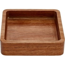 4 x 4Inch Square Wooden Serving Platter Acacia Wood Serving Tray Decorative Small Charcuterie Board