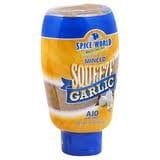 Spice World Minced Garlic, Squeezable Bottle, 9.5 Oz., (Pack of 2)
