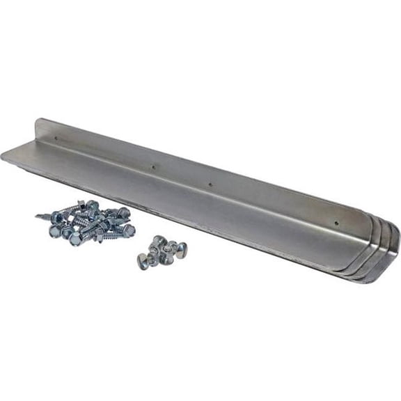 Quantum Storage Systems B3149158 Track Connector with Hardware, Silver - Pack of 4