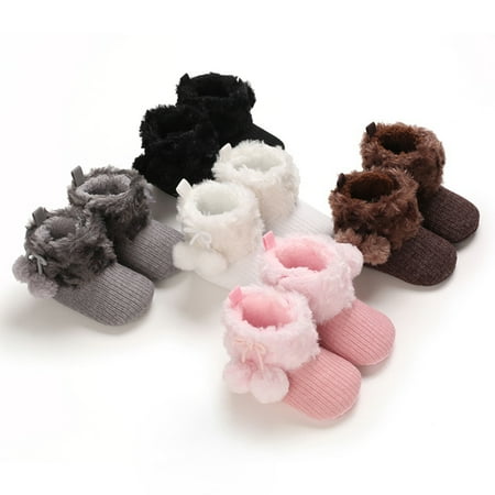 

Newborn Baby Cotton Boots Casual Shoes Boot Cute Non-slip Soft Sole Shoes