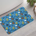 thumbnail image 2 of Police and Vest Blue Pattern Non Slip Microfiber Bathroom Rugs, Soft Rubber Backing Bath Mats for Bathroom Floor Tub and Shower,17"x27", 2 of 5