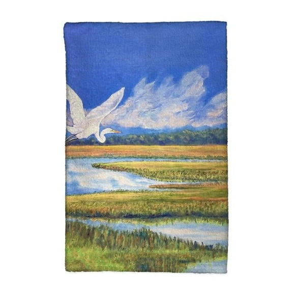 Betsy Drake KT1351 16 x 25 in. Flying Egret Kitchen Towel
