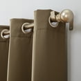 thumbnail image 3 of Sun Zero Madison Room Darkening Grommet Curtain Panel, 54"x54", Mocha, 3 of 3
