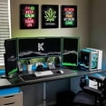 thumbnail image 5 of Imágenes de eslóganes de juegos con efecto neón motivacional, impresiones planas en lienzo, carteles y pinturas para la pared para la decoración de la sala de juegos, regalo para jugadores, 5 of 5