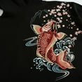 thumbnail image 6 of Niepce Inc Japanese Fashion Hooded Sweatshirt Men Koi Fish Embroidery Hoodie Streetwear Cotton Tops, 6 of 9