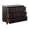 thumbnail image 3 of Treasure Trove Anahi 3-Drawer Solid Wood Chest in Weathered Black, 3 of 6