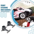 thumbnail image 4 of Bewildely Soporte de buje de dirección delantero mejorado de aleación de aluminio de 2 piezas para coche de control remoto 1/28 Wltoys K969 Kits de construcción modelo titanio, 4 of 6