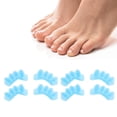 thumbnail image 1 of 8PCS Toe Separator, Silicone Ergonomic Design Easy to Clean Overlapping Toes Corrector for Women Men, 1 of 7