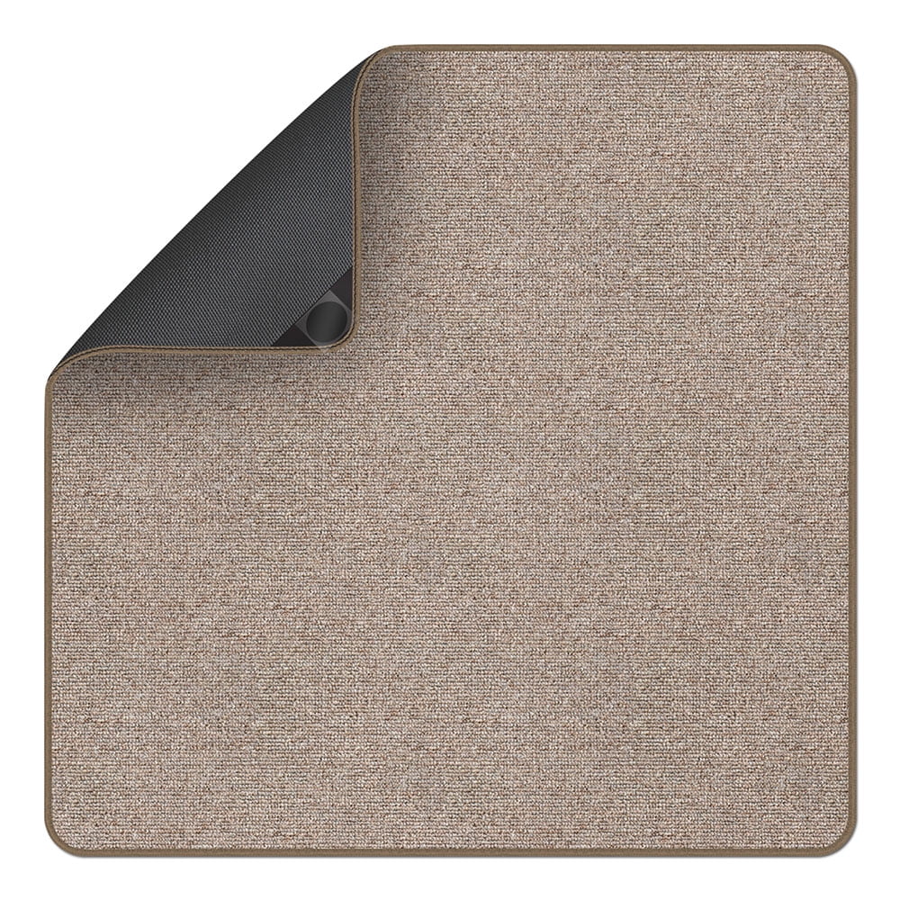 Attachable Rug for Stair Landings Pebble Beige 3 Ft. x 3 Ft. Many