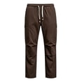 thumbnail image 4 of GZMOALH Men's Nylon Cargo Pants, Water Repellent Multi Pocket Hiking Trousers with Drawstring Waist for Outdoor Travel, 4 of 6