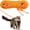 Orange, variant on Cat Leash - 15 ft / 30 ft Reflective Long Cat Leash Outdoor for Walking Training Playing - Escape Proof Yard Lead Pet Leash Also for Cats, Small Dogs, Puppy, Kitten, Rabbit Black,30 FT