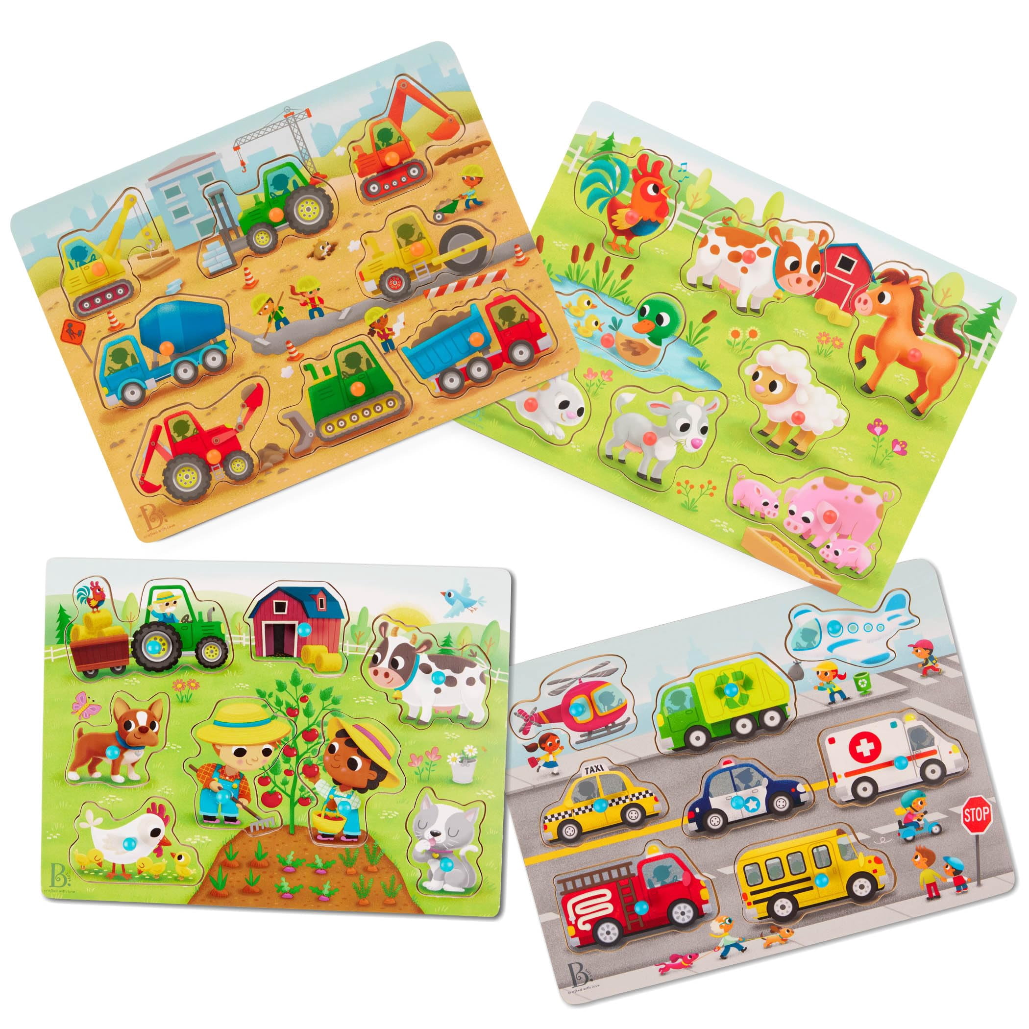 Lot De 2 Chaises Enfants B. Toys - Ivoire Avec Pieds Bois Naturel, Idéales Pour Tout-Petits
