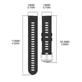 thumbnail image 2 of 18mm Silicone Watch Band Waterproof Wristband Wrist Strap Belt for ID205U/ID205S/ID205L/ID216, 2 of 21