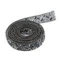 thumbnail image 3 of EHJRE 1yard Diamond Rhinestone Ribbon Crystal Beaded Trim Clothes Applique 1.5cm Blue, 3 of 6