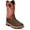 Walnut Brown, variant on JUSTIN WORK Mens 12" Roughneck Steel Toe Waterproof Work Boot Walnut Brown - WK2115 WALNUT BROWN