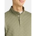 thumbnail image 4 of George Men's and Big Men's Quilted Snap Pullover Jacket, Sizes S-3XL, 4 of 5