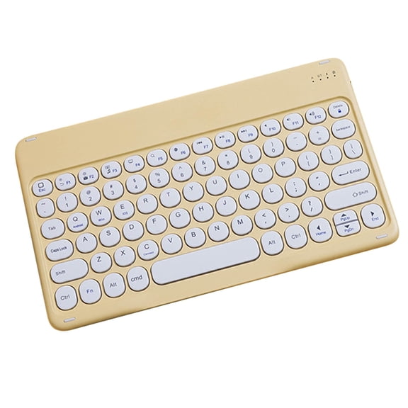 Portable Bluetooth Colorful Computer Keyboard, Wireless Mini Compact Retro Typewriter Flexible Design Keyboard