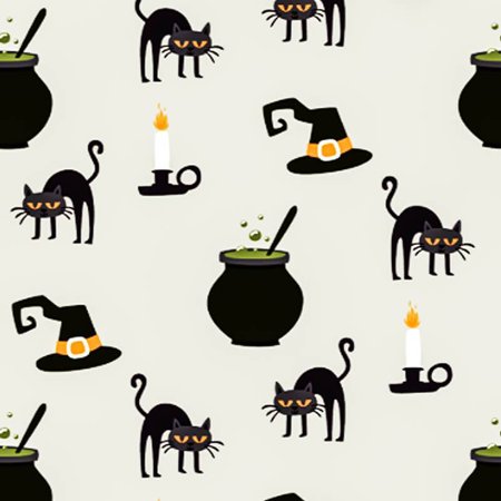 

Lin Shink Kuet - Black Cat Pattern Halloween Tablecloth Decor
