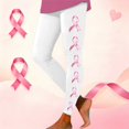 thumbnail image 2 of Leggings For Women Breast Cancer Awareness Pink Ribbon Graphic Breathable Seamless Casual Buttery Soft Leggings, 2 of 5