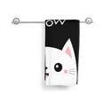 thumbnail image 6 of Wukai Cat Meow Lightweight, Quick-Drying Microfiber Towels - Soft and Absorbent for Fitness, Sports, Yoga, Travel, Gym - 2 Pack, Dark Grey, 6 of 8