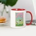 thumbnail image 3 of CafePress - Woodstock In The Cherry Blossoms Large Mug - 11 oz Ceramic Mug - Novelty Coffee Tea Cup, 3 of 4