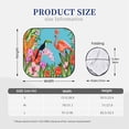 thumbnail image 3 of Balery Tropical Jungle Flamingo Sun Shield 2 Pack For Car Front Windows Foldable Sun Visor Protector Blocks Max Uv Rays And Keeps Your Vehicle Cool For Most Sedans Suv Truck, 3 of 7