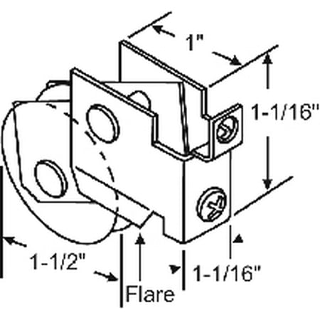 Patio Door Roller Replacement - Door Hardware Patio Door Roller 9-217M