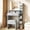 Gray, variant on Vanity Set with Mirror and Lights, Small Makeup Vanity Desk with Stool, Charging Station, 26.4" Compact White Vanity for Small Spaces, 3 Color Lighting Modes