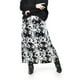 thumbnail image 2 of Falda satinada estampado vaca Roman Fashion /Tallas Extras, 7064 (Negro) negro 36, 2 of 7